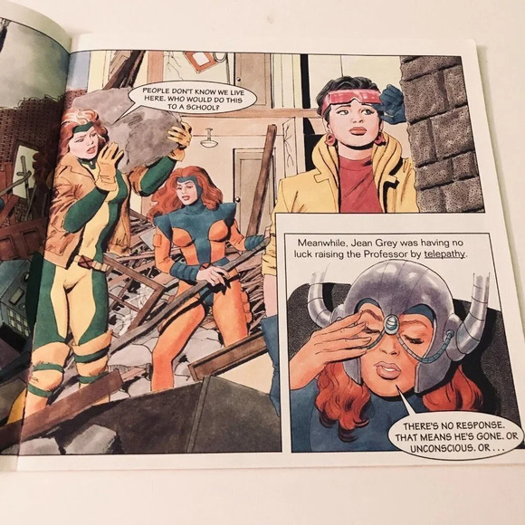 Vtg 1993 Random House Marvel X Men  To Stop A Juggernaut Comic Book - Picture 9 of 15